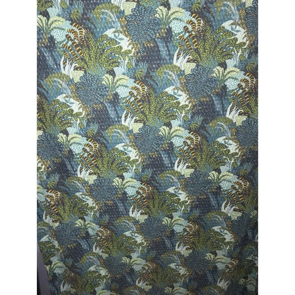 Opalhouse Shower Curtain Jungle Botanical Maximalist Jungalow Fringe Cloth
